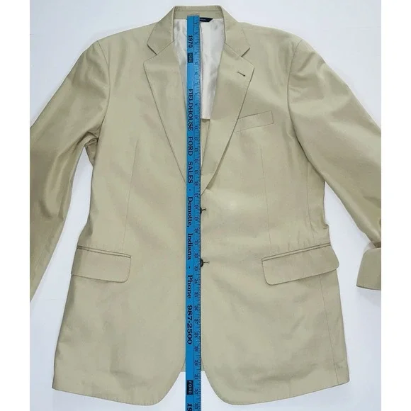 Brooks Brothers 1818 Regent Blazer Men's 42R Tan Khaki Easter Professional - Picture 8 of 11